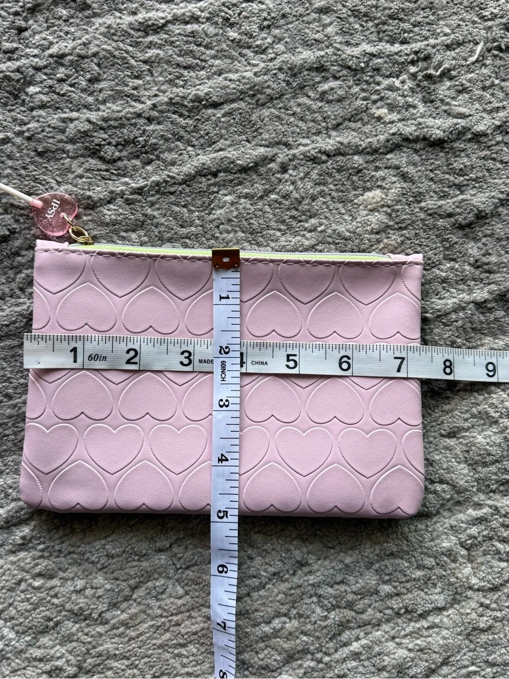 Ipsy Glam Makeup Bag | Embosssed Heart Candy Lollipop